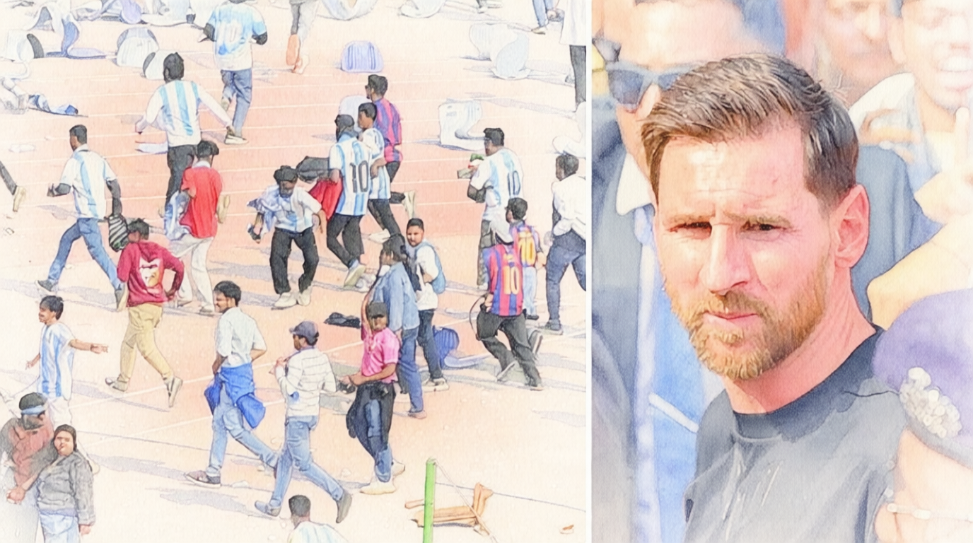 Messi's India Visit Turns Chaotic: Pitch Invasion & Arrests!