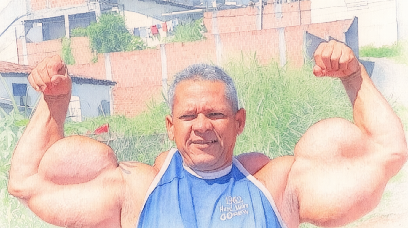 Shocking Death of 'Anomaly': Bodybuilder with 73cm Biceps Dies at 55