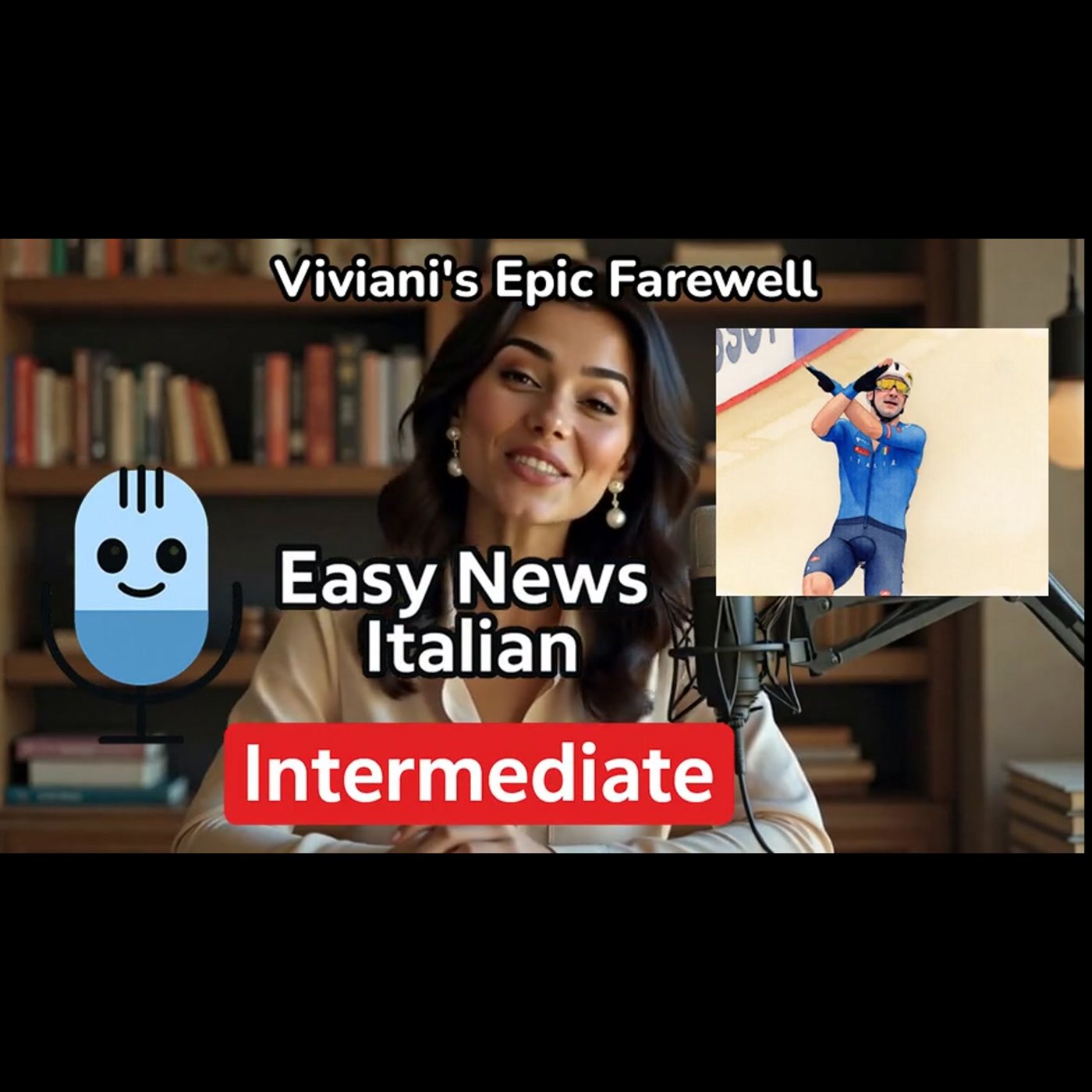 Elia Viviani's Triumphant Final Race: A Historic Cycling Farewell | Intermediate #LearnItalian episode artwork
