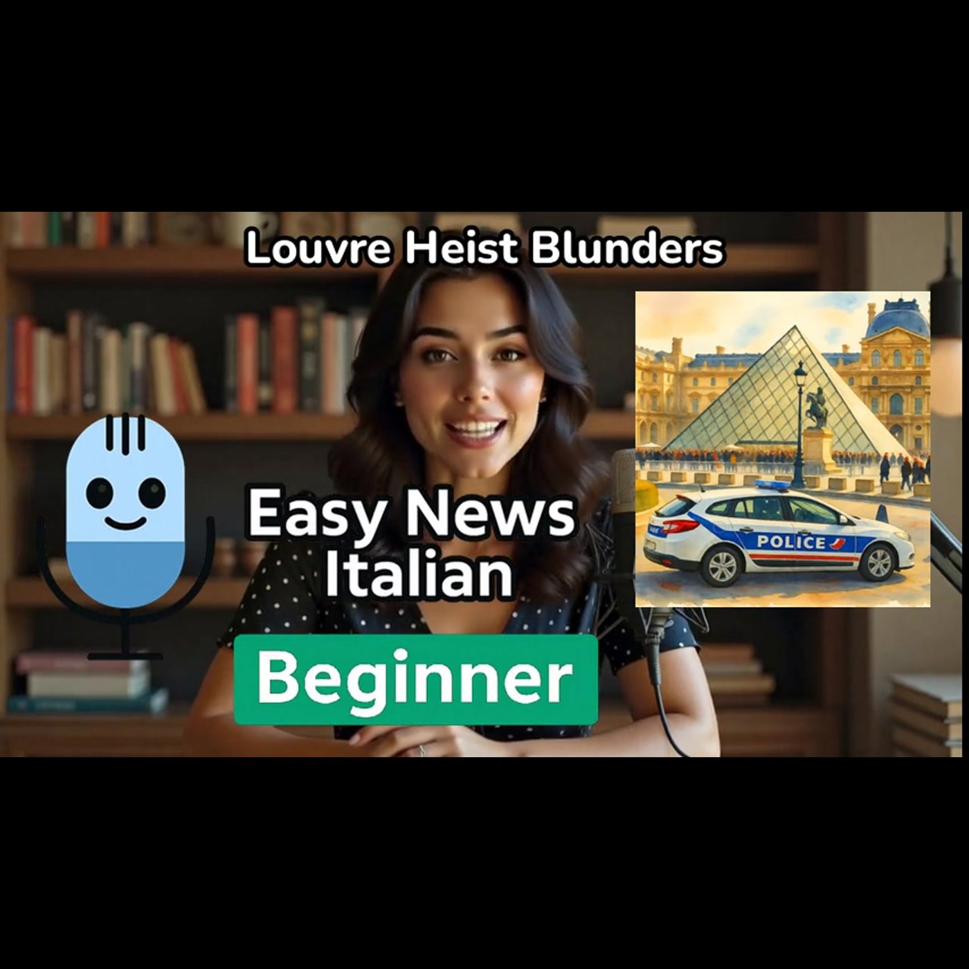 How Louvre Thieves' Mistakes Led to Their Capture | Beginner #LearnItalian episode artwork