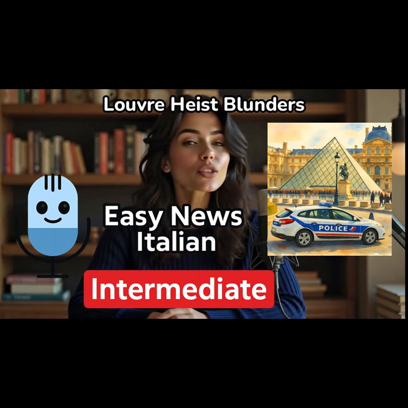 How Louvre Thieves' Mistakes Led to Their Capture | Intermediate #LearnItalian episode artwork
