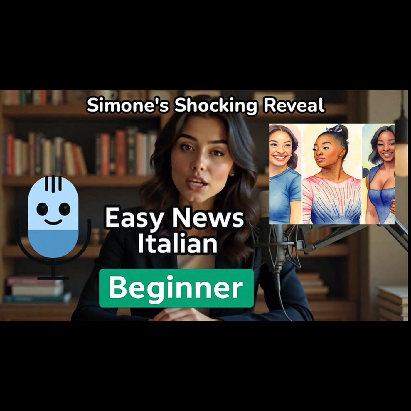 Simone Biles Opens Up About Her Three Plastic Surgeries | Beginner #LearnItalian episode artwork