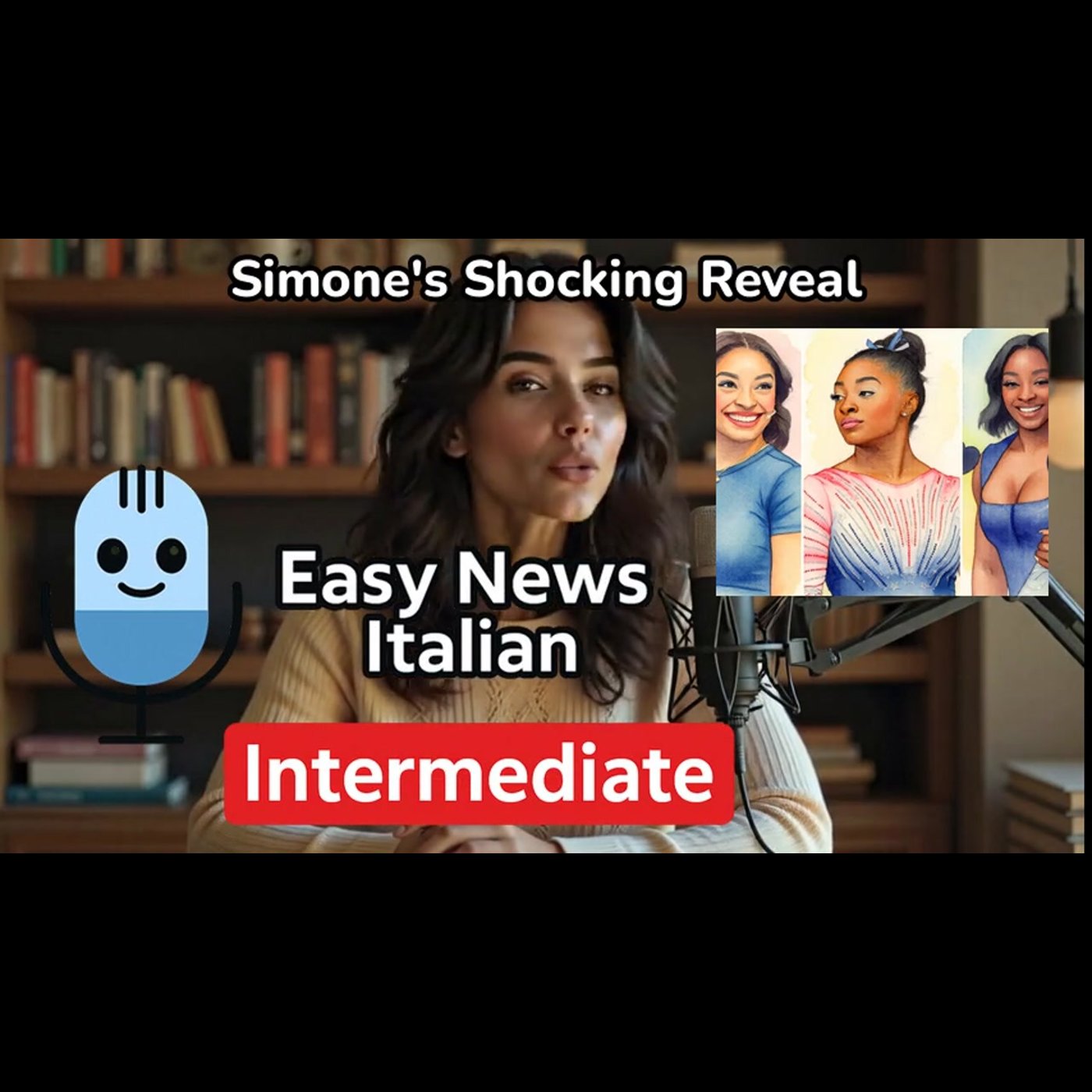 Simone Biles Opens Up About Her Three Plastic Surgeries | Intermediate #LearnItalian episode artwork