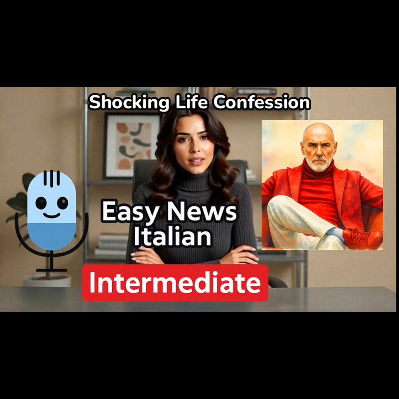 Diego Dalla Palma's Shocking Confession: Planned Death & Social Medi... | Intermediate #LearnItalian episode artwork