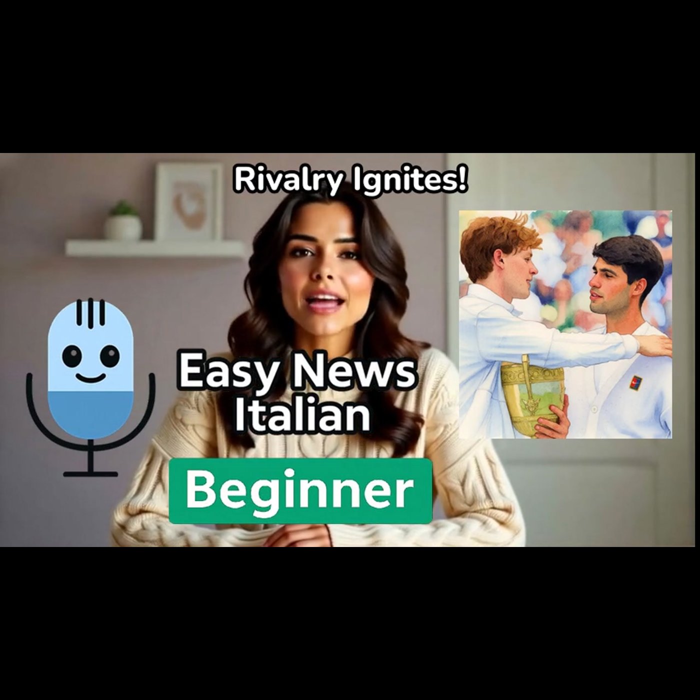 Sinner vs. Alcaraz: The Rivalry That's Redefining Tennis | Beginner #LearnItalian episode artwork