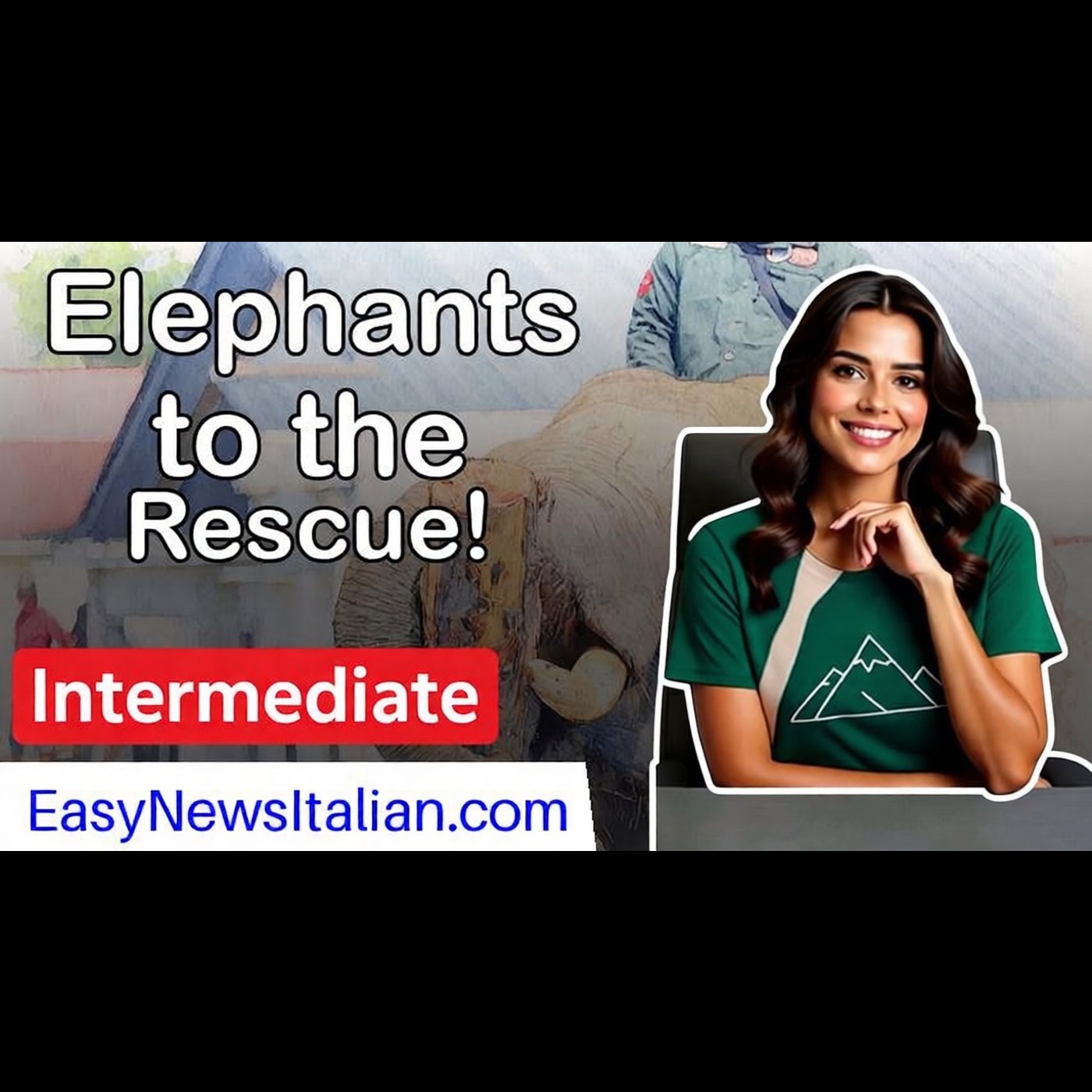 How Elephants Are Clearing Debris After Indonesia's Devastating Floods | Intermediate #LearnItalian episode artwork