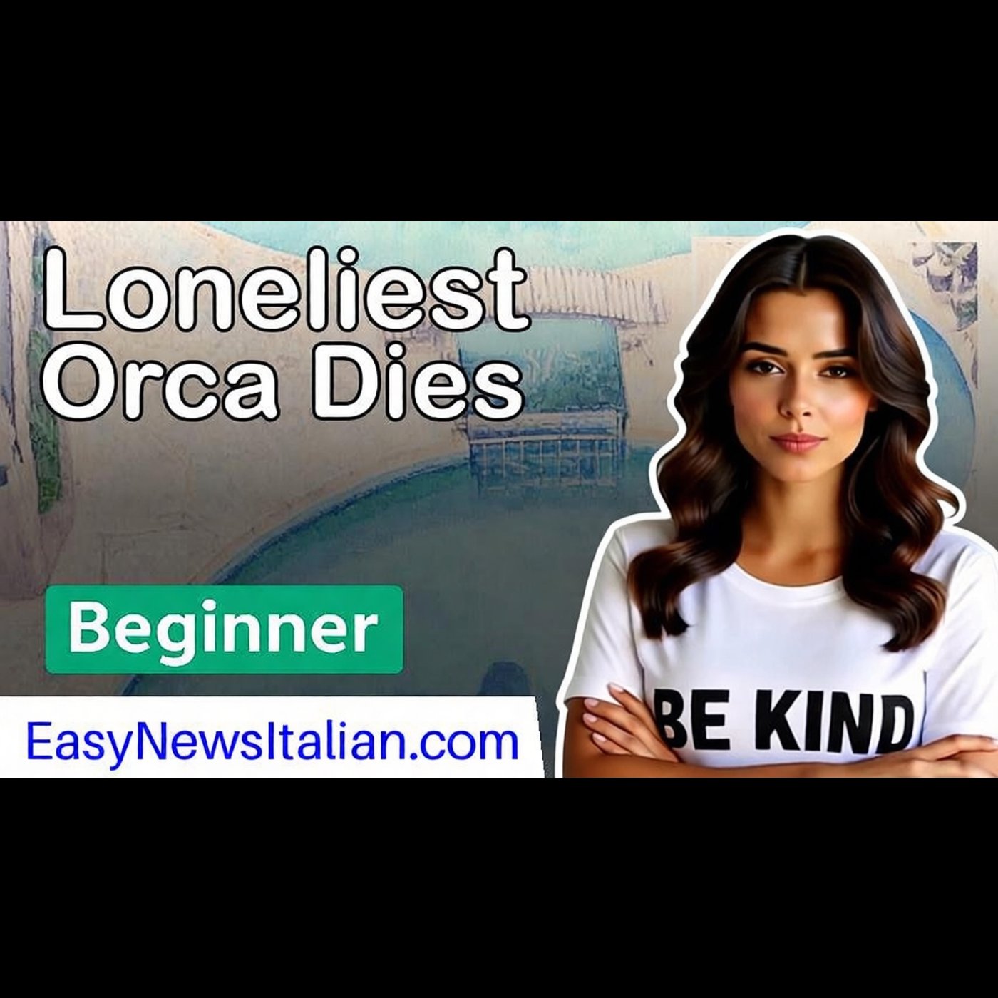 Kshamenk: The World's Loneliest Orca Dies After 33 Years in Captivity | Beginner #LearnItalian