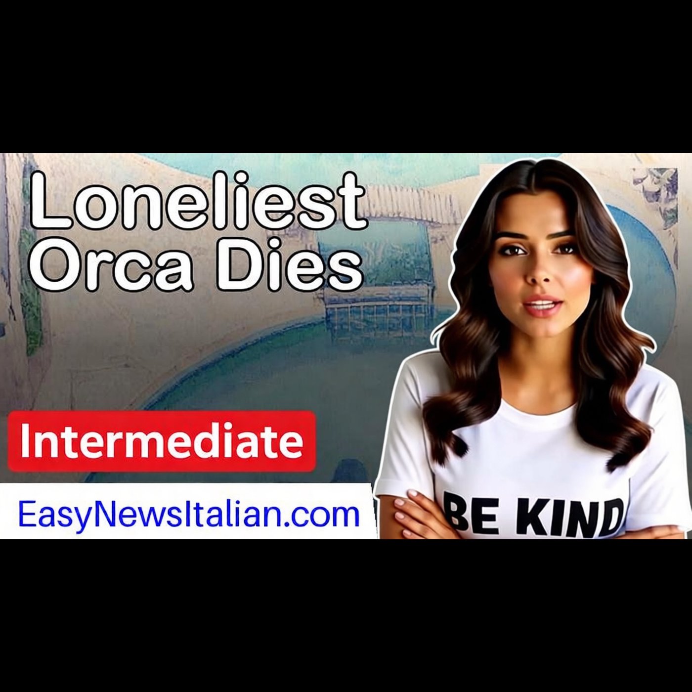 Kshamenk: The World's Loneliest Orca Dies After 33 Years in Captivity | Intermediate #LearnItalian
