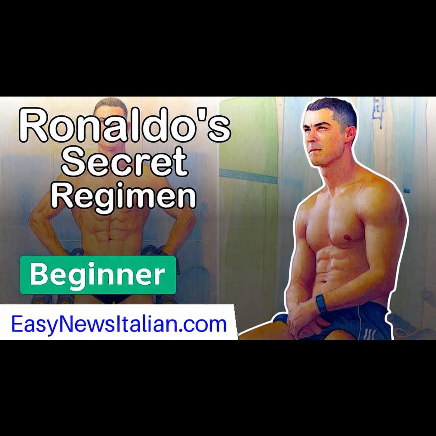 Ronaldo's Intense Routine: Polyphasic Sleep & 2 AM Saunas Revealed | Beginner #LearnItalian