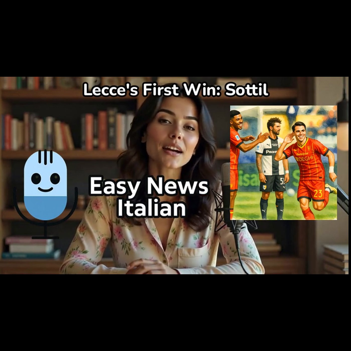 Breaking: Sottil's Goal Secures Lecce's First Win Against Parma | Beginner #LearnItalian episode artwork