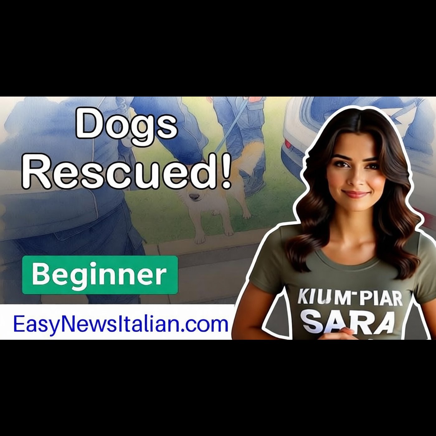 Shocking Rescue: Dogs Freed from Begging Exploitation | Beginner #LearnItalian