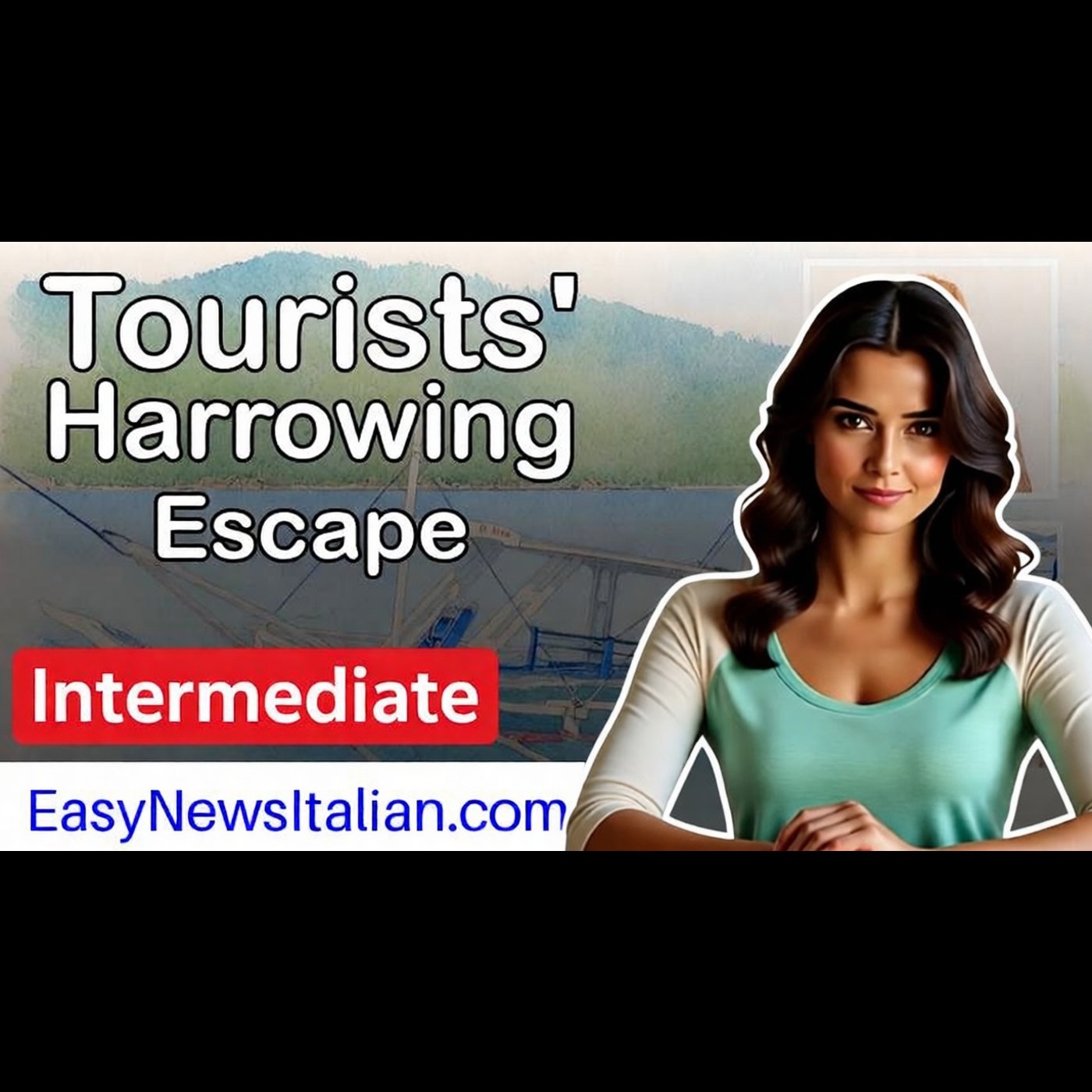 9 Italian Tourists Survive Boat Sinking in Philippines: No Safety Gear! | Intermediate #LearnItalian episode artwork