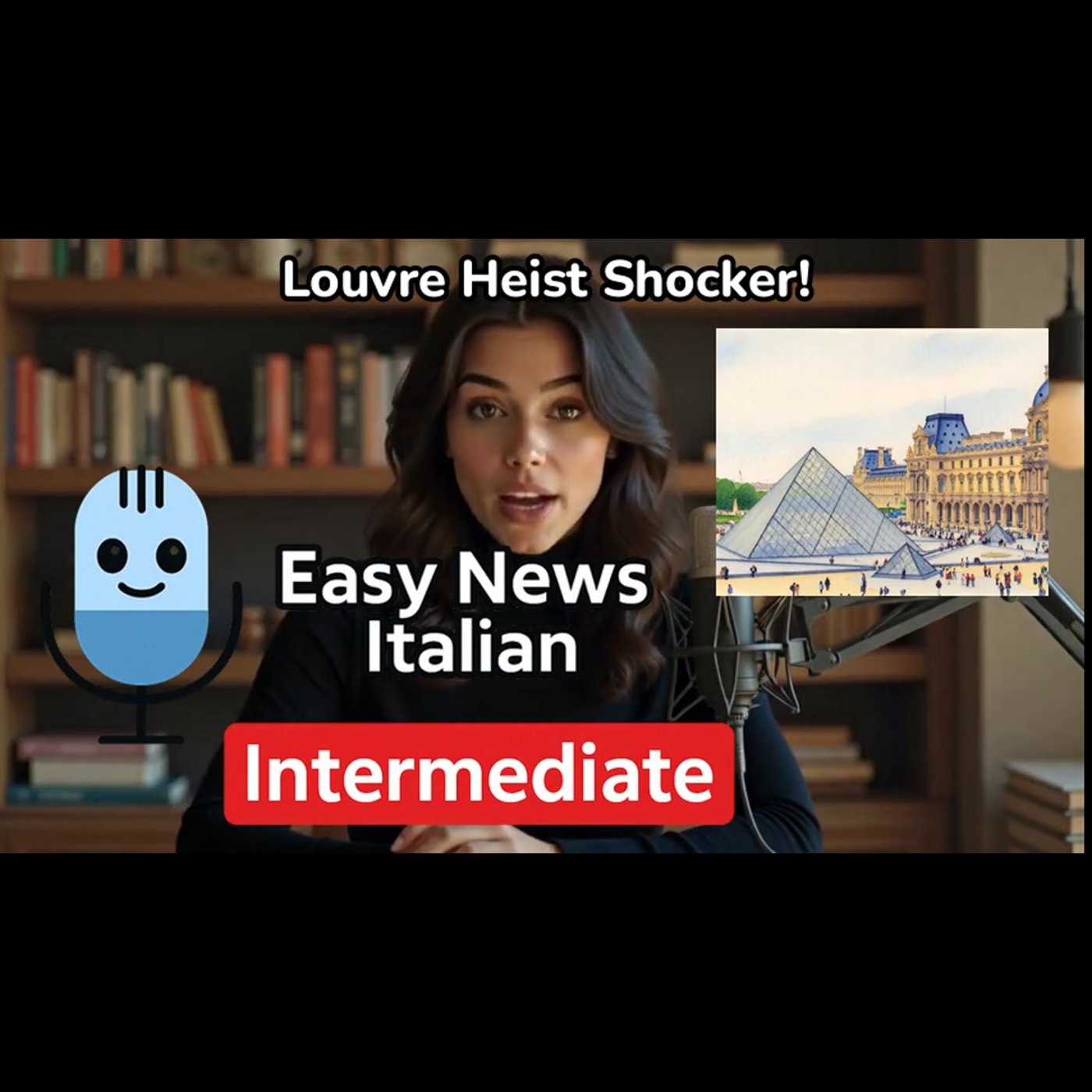 Breaking: Napoleon's Jewels Stolen in Daring Louvre Heist | Intermediate #LearnItalian episode artwork