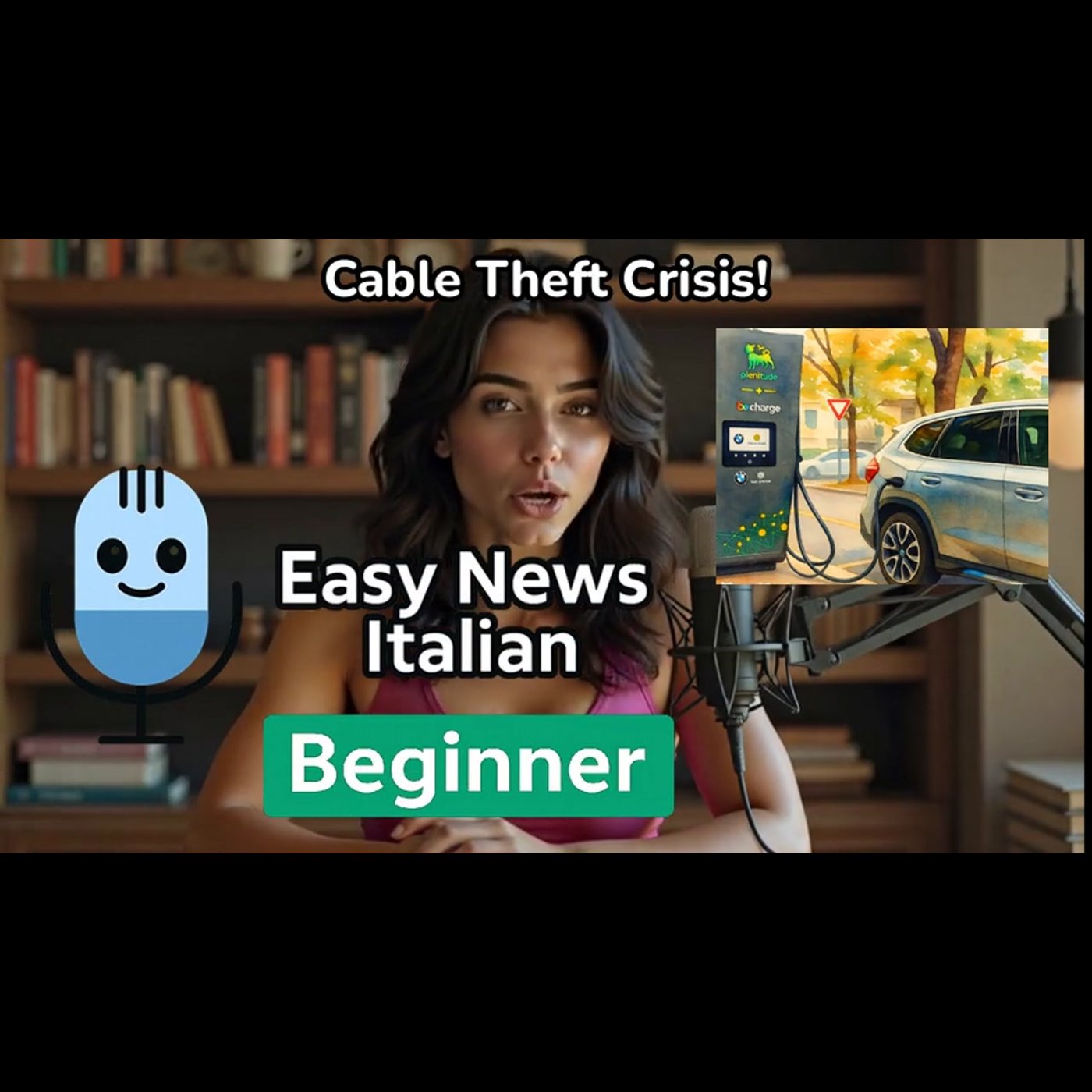 Shocking Cable Thefts at Charging Stations in Rome & Milan | Beginner #LearnItalian episode artwork